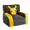 Pokemon, Pikachu Oversized Bean Chair, 3 ft, Black and Yellow