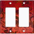 thumbnail image 6 of Metal Light Switch Plate Cover Red Floral Damask Wallpaper WAL026, 6 of 13