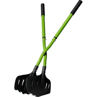 Amazing Rake Lightweight 3-in-1 Ergonomic 17 Outdoor Lawn Grabber Rake, Yellow