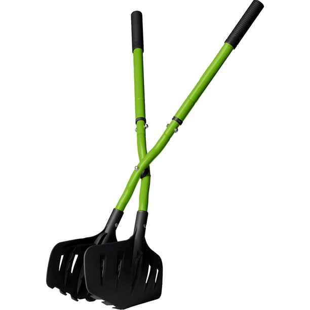 Earthwise 50002 Gator Grabber Telescoping Leaf CleanUp Tool, Green/Black