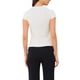 thumbnail image 3 of INSPIRAR CHIC Blusas de pata de gallo para mujer, elegante top de cuello redondo y manga corta elástica para oficina XL color caqui claro, 3 of 6