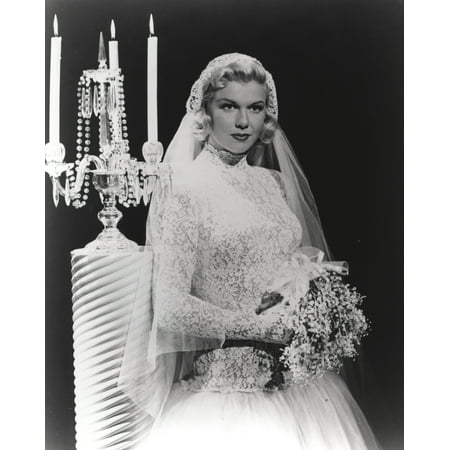 Doris Day Posed in Wedding Dress Photo Print (Best Way To Pose For Wedding Photos)
