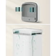thumbnail image 2 of 13-Gallon Motion Sensor Trash Can, Stainless Steel, Carbon Filters, Soft Close, White, 2 of 6