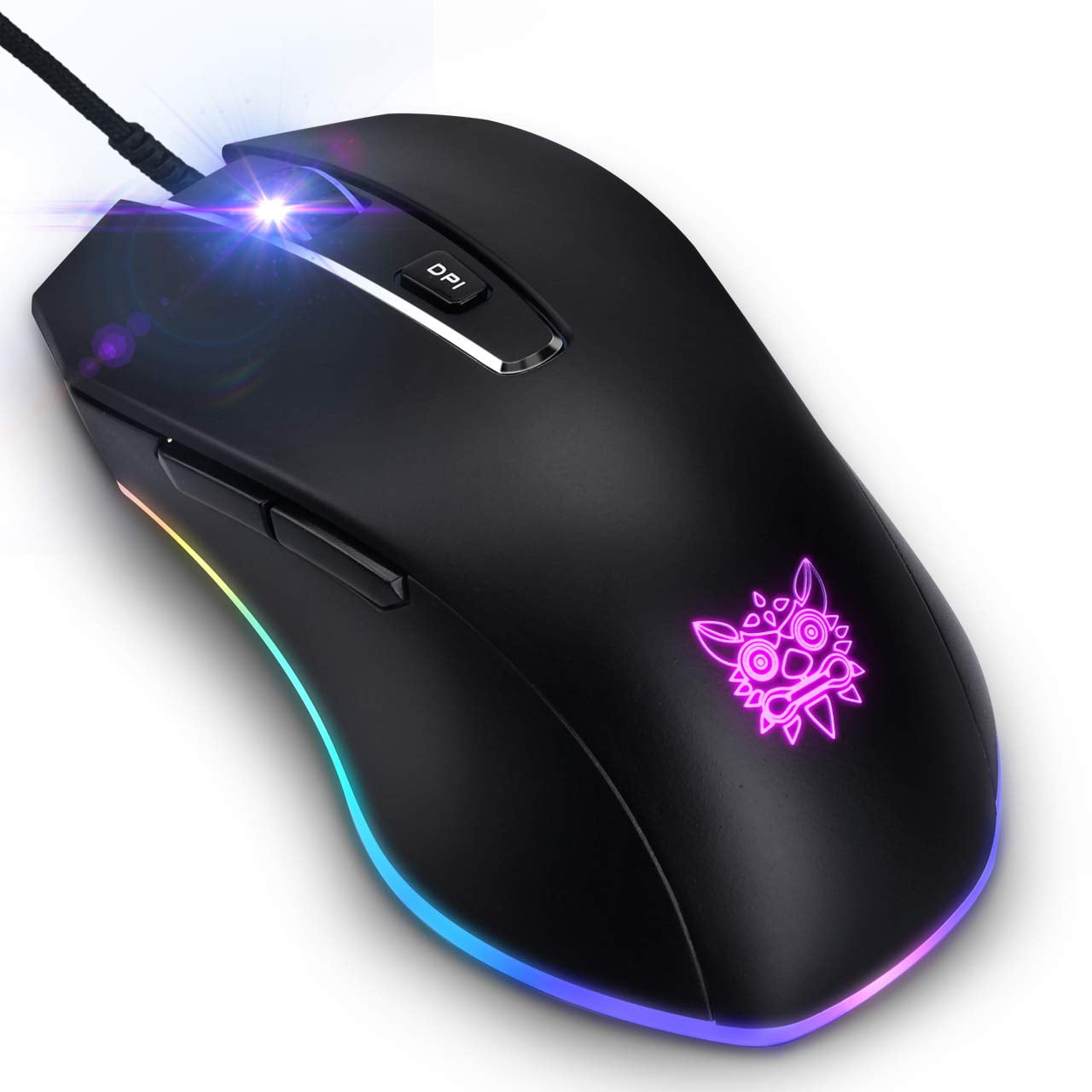 ONIKUMA Wired Gaming Mouse with 8000 DPI & 6 Programmable Buttons & RGB
