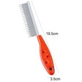 thumbnail image 5 of Limei 3 Pack Pet Hair Buster Comb, Detangling Brush for Dogs Stainless Steel Long and Short Teeth Hair Buster for Rabbits, Cats, Dogs, Hamsters, Guinea Pigs (Random Color), 5 of 6