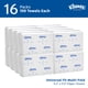 thumbnail image 2 of Toallas de papel para manos Kleenex Multifold a granel (01890) Hojas suaves y absorbentes de 9.2" x 9.4" Blanco (150 hojas/paquete 16 paquetes/estuche 2 400 hojas/estuche), 2 of 5