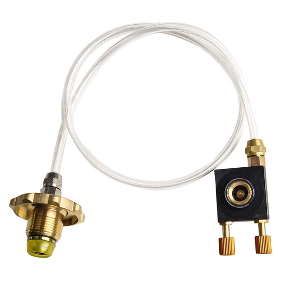 Brass Gas Stove Connector Lightweight Outdoor Camping Gas Tank Refill Adapter
