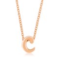 thumbnail image 1 of Precious Stars Rose Gold Finish Initial C Pendant Necklace, 1 of 1