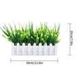 thumbnail image 1 of Fence Potted Artificial Flower Simulation Cloth Flower Home Decor Fence Potted Wedding Fake Floral Decor, White & Yellow, 1 of 5