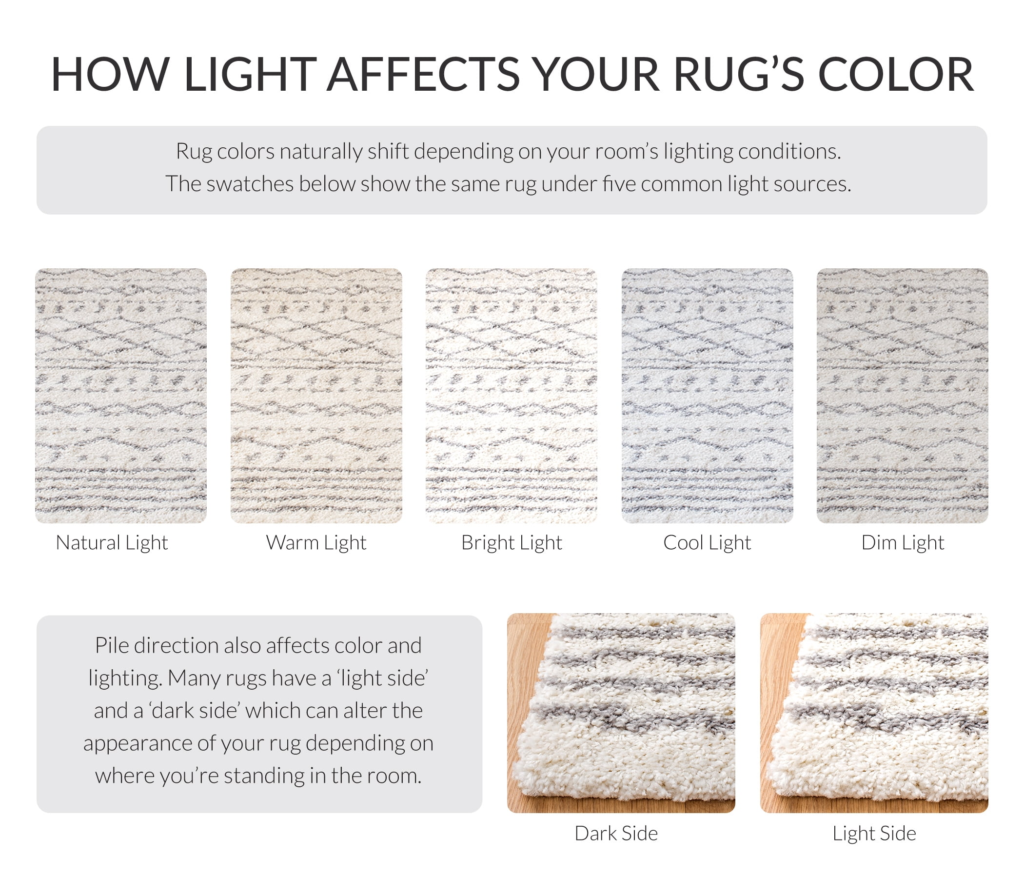 Safavieh Arizona Teagan Geometric Shag Area Rug, Ivory/Gray, 10' x 10' Square