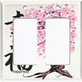 thumbnail image 6 of Metal Light Switch Plate Cover Japanese Symbol Pink Sakura Flower Tree FLW125, 6 of 13
