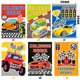 thumbnail image 2 of Libros para colorear JAPBOR Race Car Party Kids, 24 unidades con 6 tapas, 2 of 7