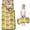 Cat Head and Bowtie Yellow Pattern, variant on Multicolor Cat and Flower White Pattern Teens Toddler Nap Mat with Pillow, Sleeping Mat Bag for Preschool Daycare 59"x22"