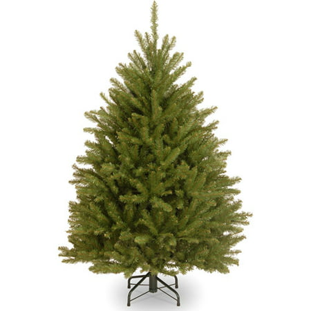 National Tree Unlit 4-1/2' Dunhill Fir Hinged Artificial Christmas