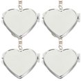 thumbnail image 1 of 4pcs mini espejo de corazón llavero plegable espejo de metal espejo de metal adorno de colgante, 1 of 7