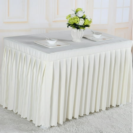 

Touiyu Rectangular Tablecloth Spandex Table Skirt Stretch Fitted Table Cover for Conference Banquet Wedding Banquet Trade Show