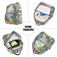 thumbnail image 5 of FORMRS Mini Backpack Purse for Women Quilted Travel Daypack Casual Shoulder Bag, Floral Seaside, 5 of 7