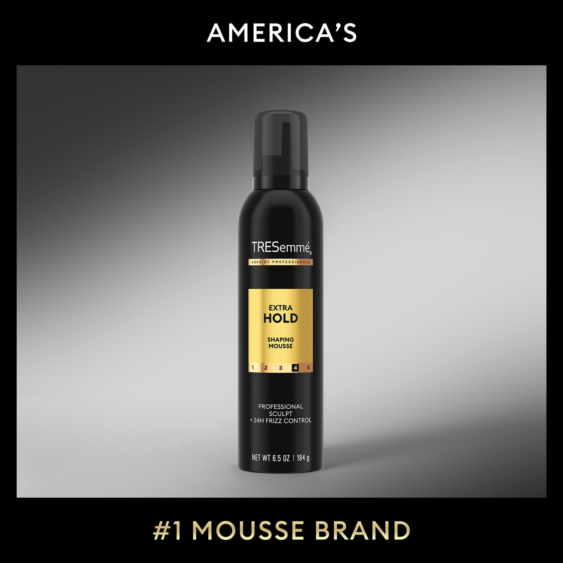 TRESemmé Mousse for 24H Touchable Hold & Volume Extra Hold With Pro Lock Tech, 6.5 oz