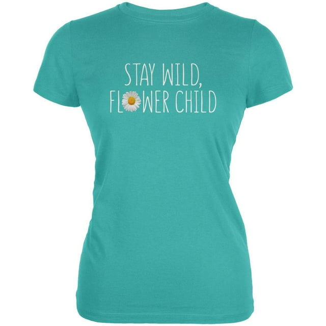 Stay Wild Flower Enfant Daisy Juniors T-Shirt Doux