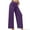 Purple, variant on Plus Size Womens Pants ,Solid Elastic Waist Pocket Pants Casual Stretchy Stylish Pants for Spring Women's Clothing Black XXXL