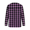 thumbnail image 4 of Qiopertar Mode Femmes Imprimé Col Rond Pull Tops Manches Longues Blouse Confortable Chandail en Molleton Offres de la Semaine Liquidation Moins de 5$ jusqu'à 90 % de Réduction, 4 of 5