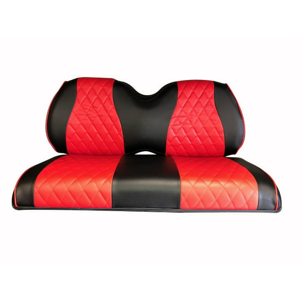 Ezgo Txt Rxv Club Car Ds Front Rear Seat Covers Diamond Stitching Red Com - Ezgo Rxv Front And Rear Seat Covers