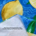 thumbnail image 6 of Mediterranean Zest Lemon Print 52 x 70 Inch Rectangle Vinyl Tablecloth Flannel Backed Tablecloth, 6 of 8
