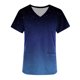 thumbnail image 4 of Camiseta de manga corta con cuello en V y estampado de mujer con estilo Blusa suelta con estampado OAVQHLG3B Store  lin121212, 4 of 5