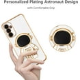 thumbnail image 2 of for Samsung Galaxy A14 5G Case Cute 6D Astronaut Case with Stand Function Luxury Plating Case Cover Slim Fit Soft TPU Shockproof Bumper Protective Electroplated Case for Girls Boys,White, 2 of 12