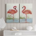 thumbnail image 5 of Flamingo I Premium Gallery Wrapped Canvas - Ready to Hang - Set of 2 - 40 x 60 Each, 5 of 9