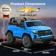 thumbnail image 2 of East doll 24 Volt Power Ride on Toys Car for Big Kids, Licensed Chevrolet 2 Seater Ride-on UTV Cars, 24V Ride ons, 800W Motor, Remote Control, 2-5MPH, Electric Car, Blue, 2 of 6
