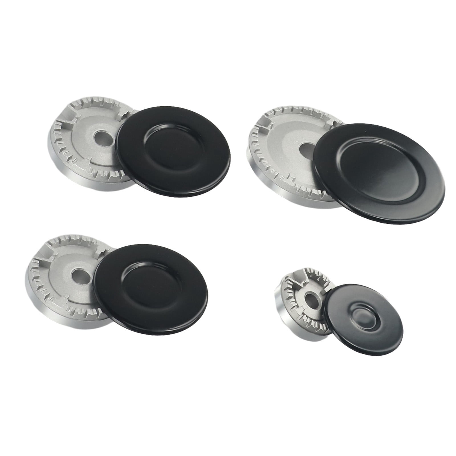 CHENGSI for Upgrade Cooker Hat Set Oven Gas Hob Burner Crown Cap Replacement Kit for Kitchen Stove Handles Lid Uniform Heat Distribution Easy Clean