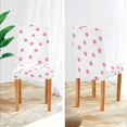 thumbnail image 3 of Yayeee 4 Pack Dining Chair Covers Stretch Parson Chairs Slipcovers Seat Protector, Pink Polka Dots, 3 of 6