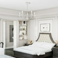 thumbnail image 6 of Livex Lighting  Windsor 5-light Mini Chandelier - 24"Dia. x 13"H Antique White Antiqued Brass, 6 of 14