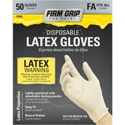 Firm Grip Disposable Latex Glove, 50ct