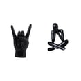 thumbnail image 1 of Estatua del gesto de la roca,Estatuas y figuras de dedos con gestos de música rock,Figura de escritorio,Escultura abstracta de pensador para decoración de oficina y hogar.,Figura decorativa, 1 of 8