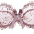thumbnail image 4 of Women's Sexy See-Through Lace Mesh Sheer Smooth Bra and Panty Underwear Set, 4 of 7