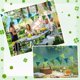 thumbnail image 4 of Linen & Twine Pennant Flags Banners for Party Birthday Festival Celebration Triangle Green 3940x170x3mm, 4 of 5