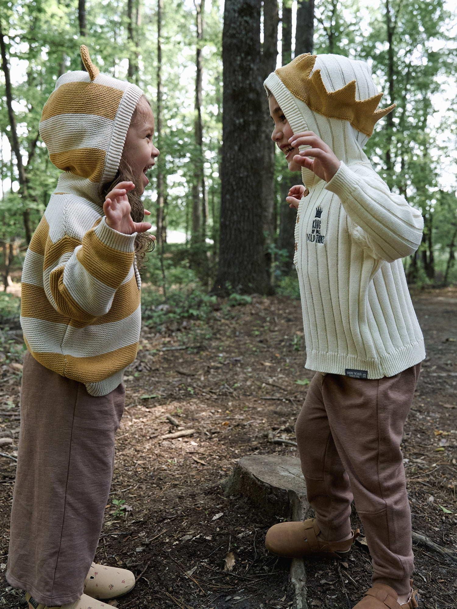 Modern Moments x Where the Wild Things Are Toddler Neutral Carol Hooded Sweater, Sizes 12M-5T