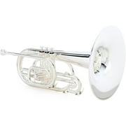 Yamaha YMP204MS Marching Mellophone, Silver-Plated Finish