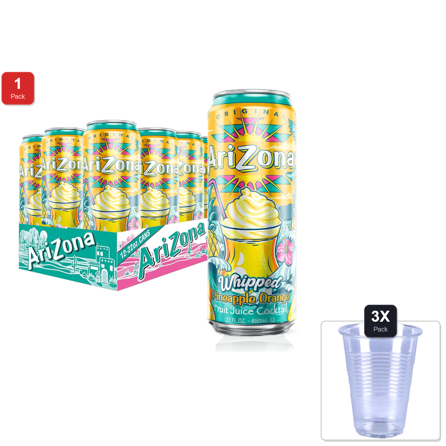 AriZona Frost Chillzicle Juice Cocktail, 23 fl oz Cans, 24 Pack