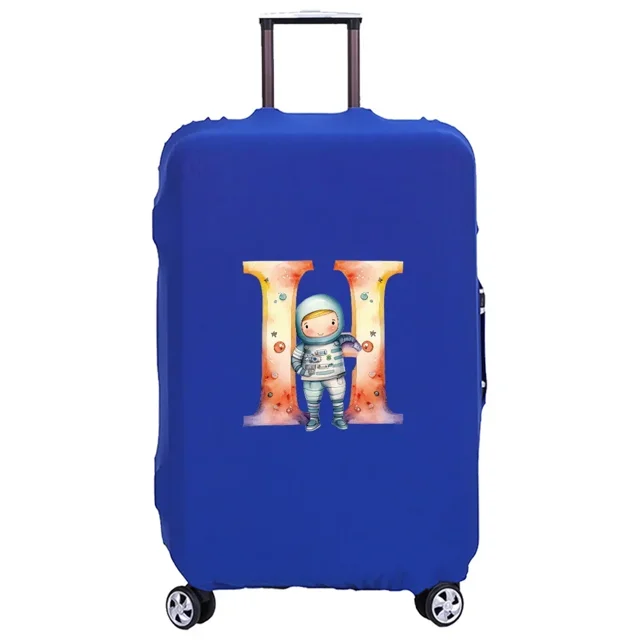 Luggage Cover Washable Case Cover Protective Case Scratch Proof Case Cover Suitable for Astronaut Print Pattern Fits 18-32 Inch 8astronaut letter H XL