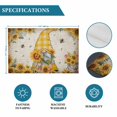 thumbnail image 6 of Sunflower Gnomes Placemats Set of 6, Farmhouse Leaf Floral Spring Summer Placemats for Dining Table, Place Mats for Kitchen Tabletop, Waterproof Wipeable Dining Table Mats Set, 6 of 9