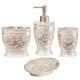 thumbnail image 1 of Set de accesorios de baño Zahari Home Rose Vine Beige, 4 piezas, 1 of 4