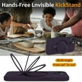 thumbnail image 5 of Magnetic Case for iPhone 13，Compatible with MagSafe Charging with Ring Stand  Heavy-Duty Protection Liquid Silicone Phone Case,Purple,For iPhone 13, 5 of 6