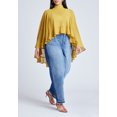 thumbnail image 3 of ELOQUII Women's Plus Size Ruffle Detail Asym Cape, 3 of 3