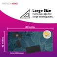 thumbnail image 2 of French Koko Large Mouse Pad Long Desk Mat Keyboard Pad Protector Pretty Extended Cute Mousepad Big Office Essentials Women Girls XL 30" x 15", 2 of 6