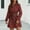 Red, variant on Pntutb Summer Dress for Women 2024 Fashion Women'S Casual Long Sleeve Dressturndown Collar Button Patchwork Print Dresses