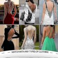thumbnail image 3 of Women Plunging Deep V-neck Body Shaper Strapless Backless Bodysuit Shapewear, 3 of 3