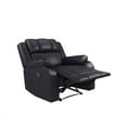 thumbnail image 4 of Relax-A-Lounger Genevieve Manual Recliner in Black Faux Leather Upholstry, 4 of 7